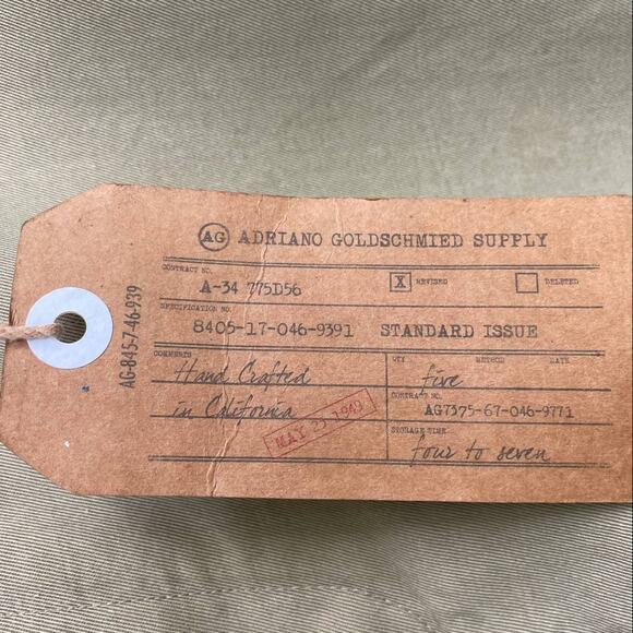 AG Adriano Goldschmied Pants Trousers Standard Issue Khaki Straight Size 34 NWT - Picture 9 of 10